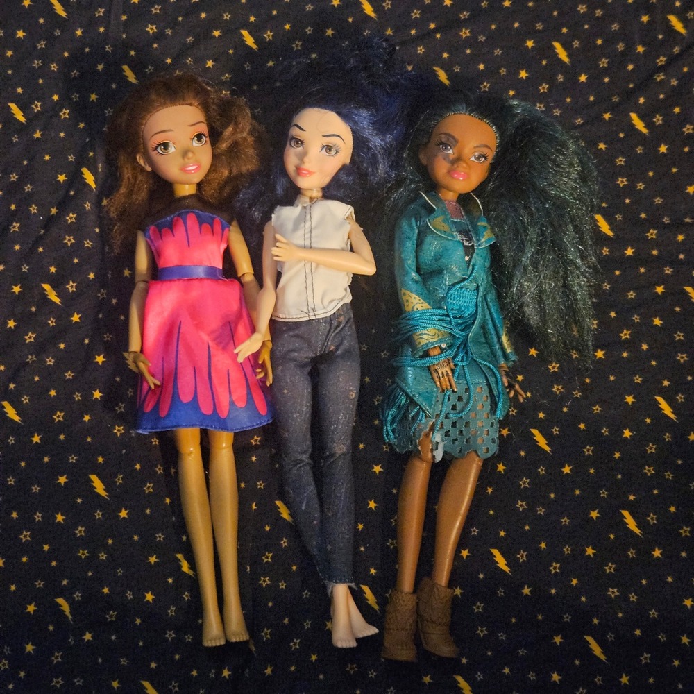 Disney Descendants Isle of the Lost 12"dolls: Evie, Uma, and Audrey